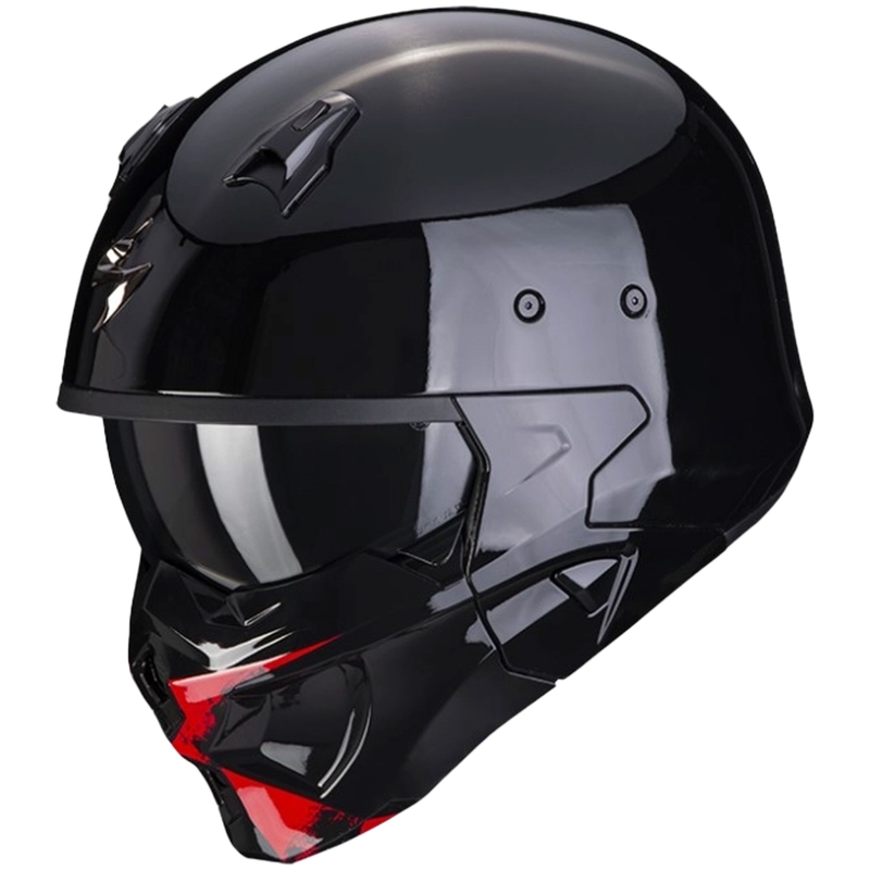 Cască de motocicletă SCORPION COVERT-X TANKER negru-roșu