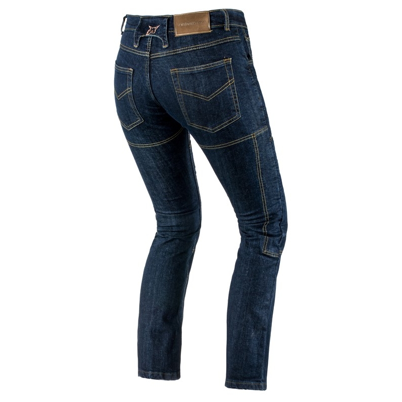 Blugi de motociclete Rebelhorn Classic Blue pentru femei lichidare