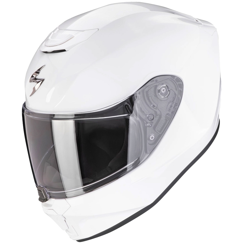 Cască integrală pentru motocicletă Scorpion EXO-JNR AIR SOLID pentru copii, albă