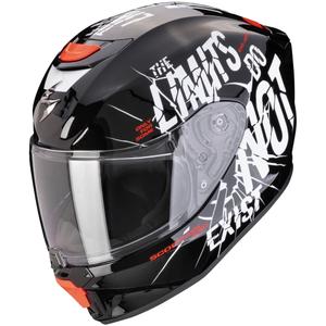 Cască de motocicletă pentru copii Scorpion EXO-JNR AIR BOUM negru și alb
