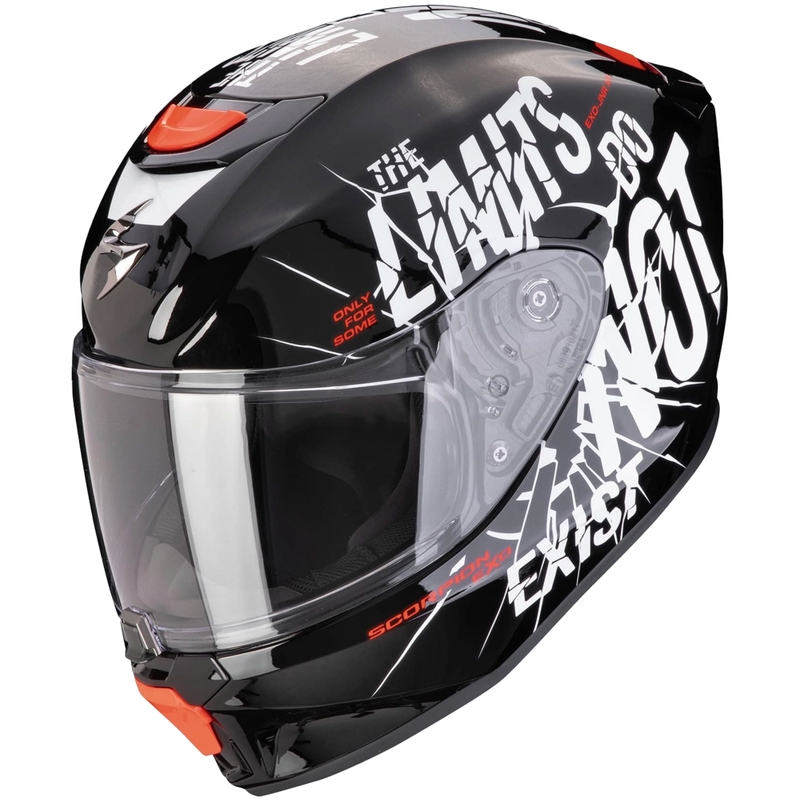 Cască de motocicletă pentru copii Scorpion EXO-JNR AIR BOUM negru și alb