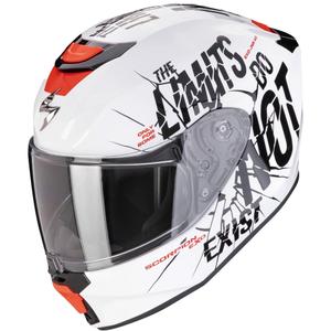 Cască de motociclist pentru copii Scorpion EXO-JNR AIR BOUM alb-negru