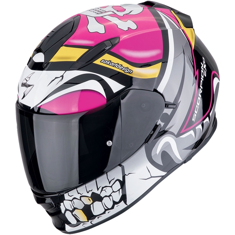 Casca integrala de motocicleta Scorpion EXO-491 PIRATE roz