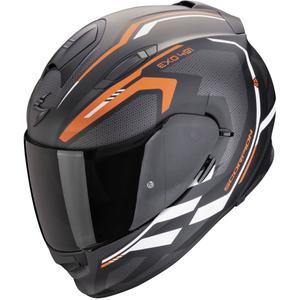 Cască integrală de motocicletă Scorpion EXO-491 KRYPTA negru-portocaliu-alb mat