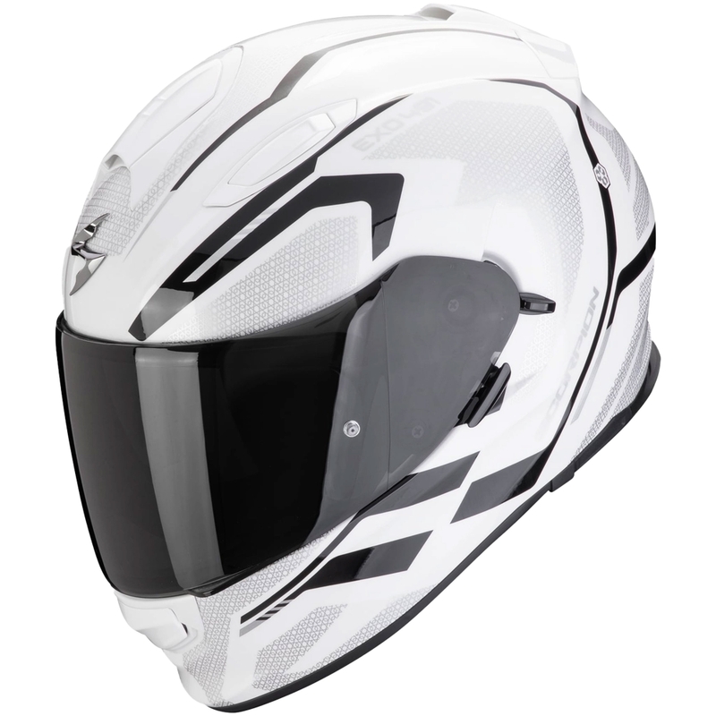 Casca integrala de motocicleta Scorpion EXO-491 KRYPTA alb-negru