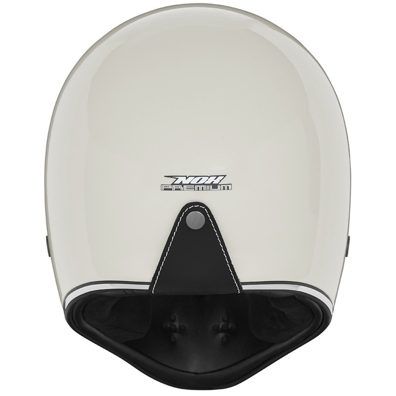 Cască integrală pentru motocicletă NOX PREMIUM SEVENTY II alb fildeș
