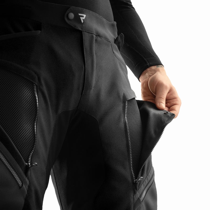 Pantaloni de motocicletă prelungiți Rebelhorn Hardy 3.0 negri