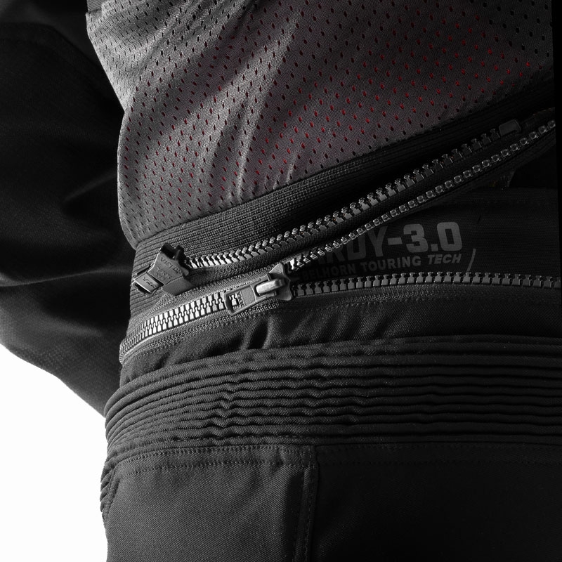 Pantaloni de motocicletă prelungiți Rebelhorn Hardy 3.0 negri