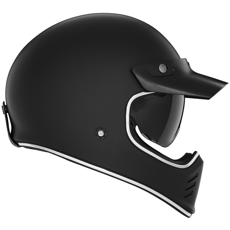 Cască integrală pentru motocicletă NOX PREMIUM SEVENTY II neagră mat