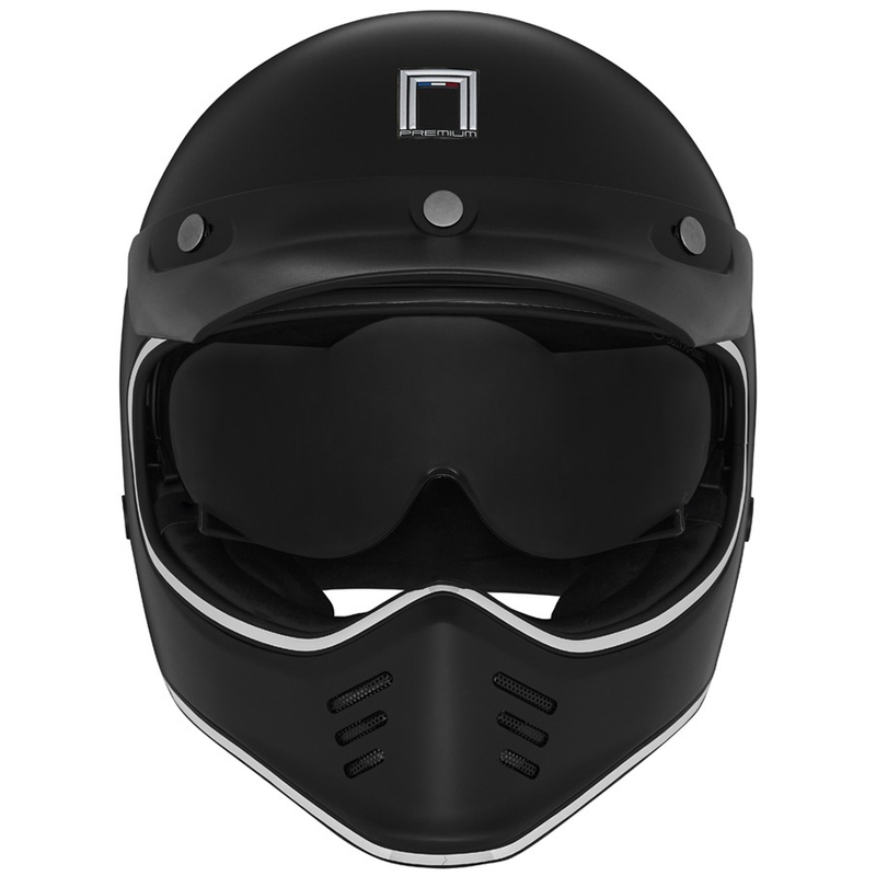 Cască integrală pentru motocicletă NOX PREMIUM SEVENTY II neagră mat