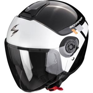 Cască deschisă Scorpion EXO-CITY II Mall negru și alb