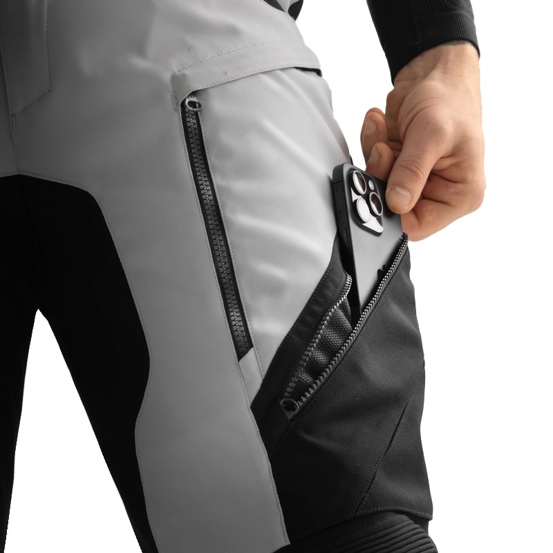 Pantaloni moto Rebelhorn Hardy 3.0 negru-gri