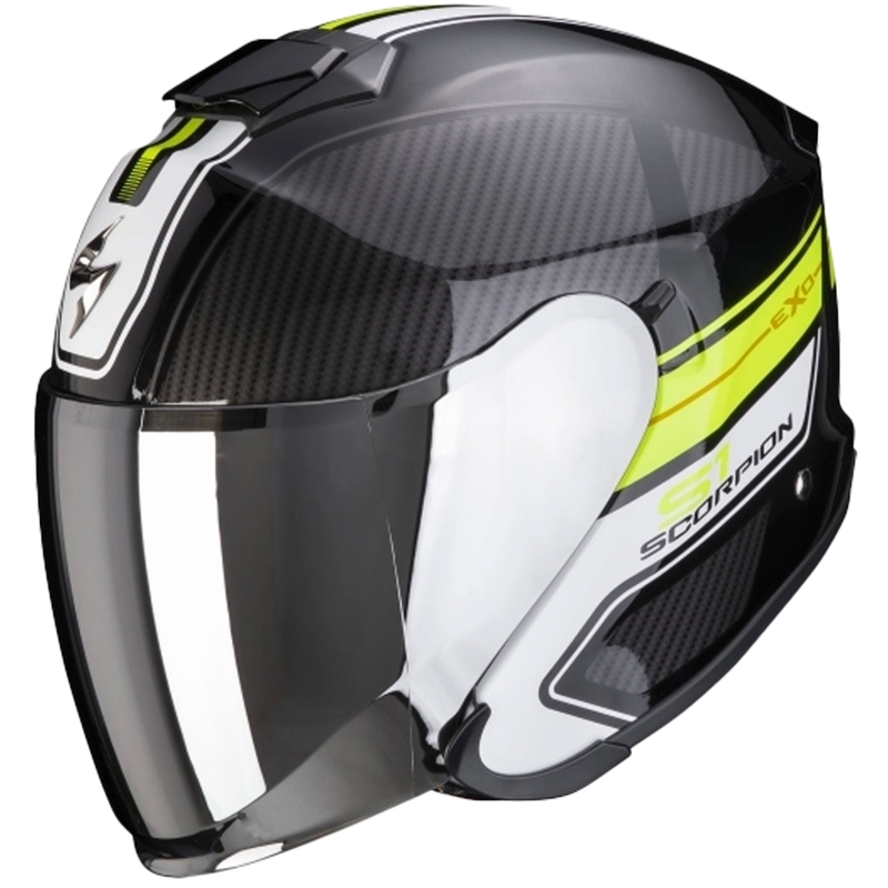 Cască de protecție deschisă Scorpion EXO-S1 Cross-Ville negru-fluo-galben
