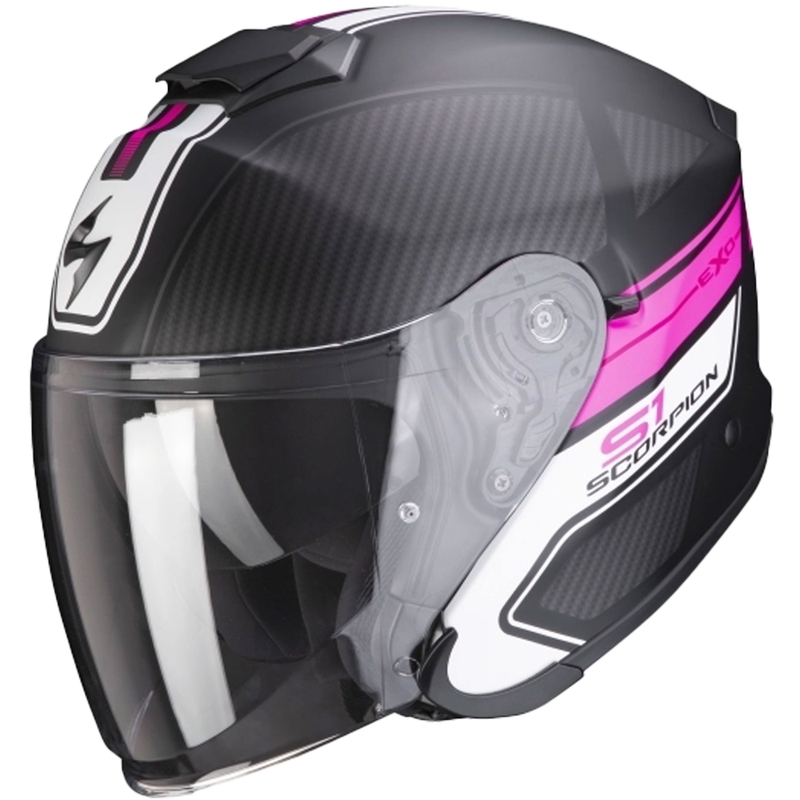 Cască de protecție deschisă Scorpion EXO-S1 Cross-Ville negru-roz