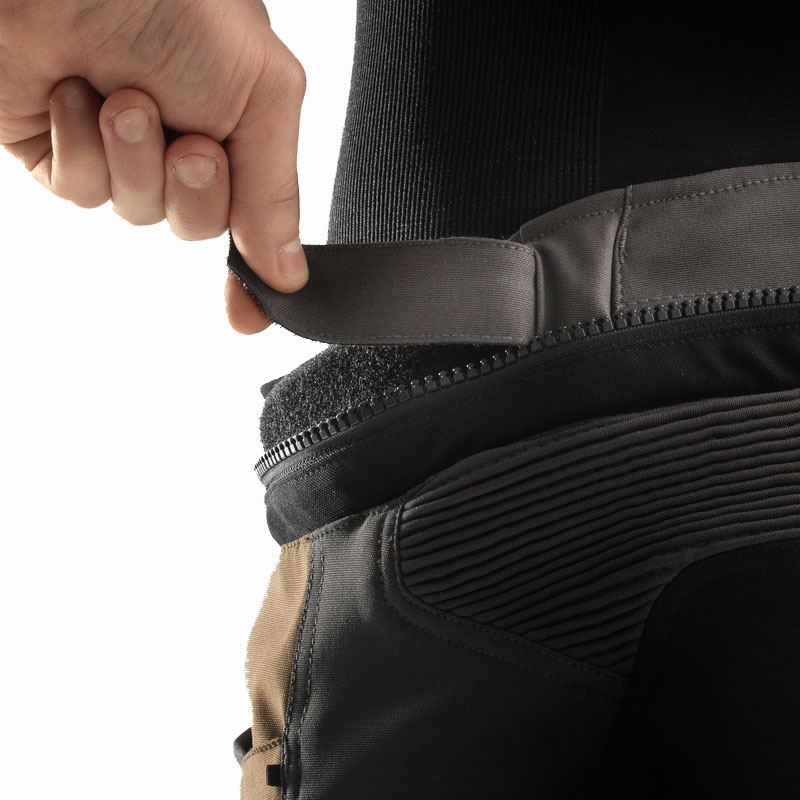 Pantaloni moto Rebelhorn Hardy 3.0 bej-gri-rosu
