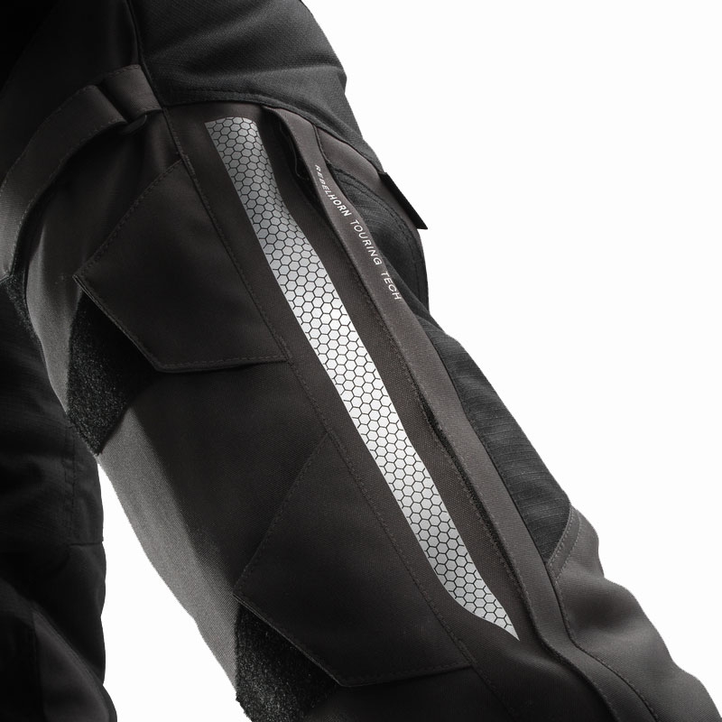 Pantaloni moto Rebelhorn Hardy 3.0 bej-gri-rosu