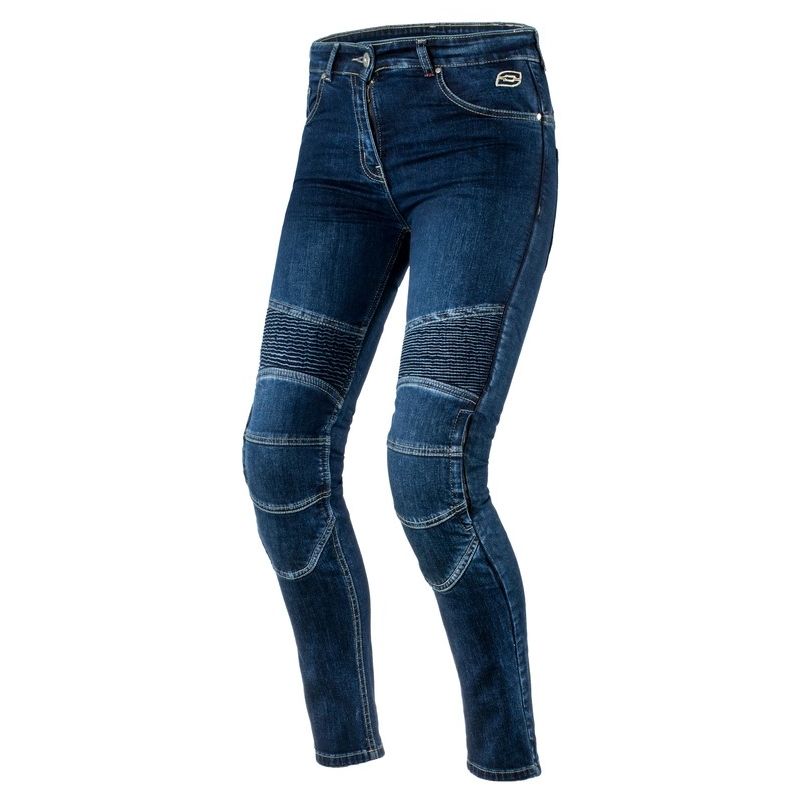 Ozone Agness Blue Ozone pentru femei Ozone Agness Blue Motorcycle Jeans lichidare