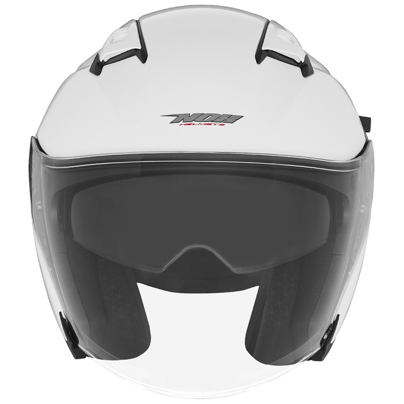 Casca de motociclete deschisa NOX N130 alba
