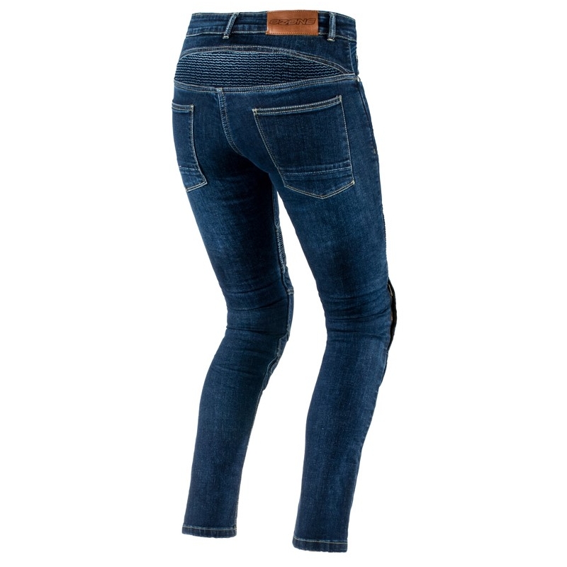 Ozone Agness Blue Ozone pentru femei Ozone Agness Blue Motorcycle Jeans lichidare