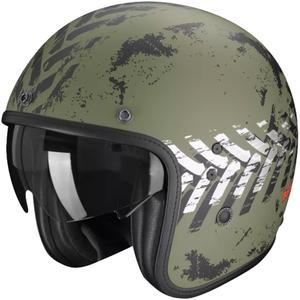 Casca moto deschisa Scorpion Belfast EVO NEVADA verde-argintiu