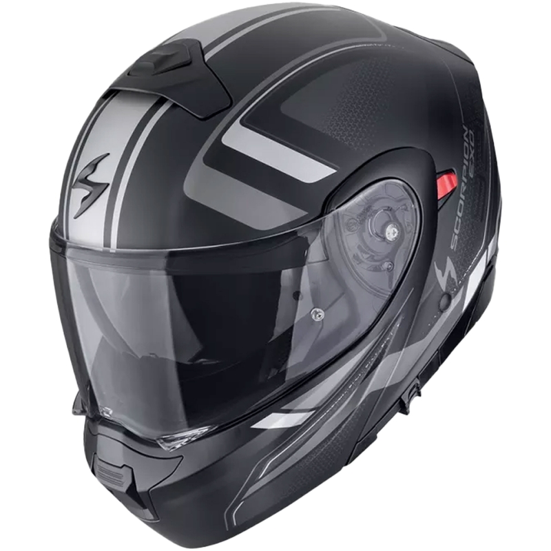 Casca moto modulara Scorpion EXO-930 EVO ARDENS negru-argintiu mat