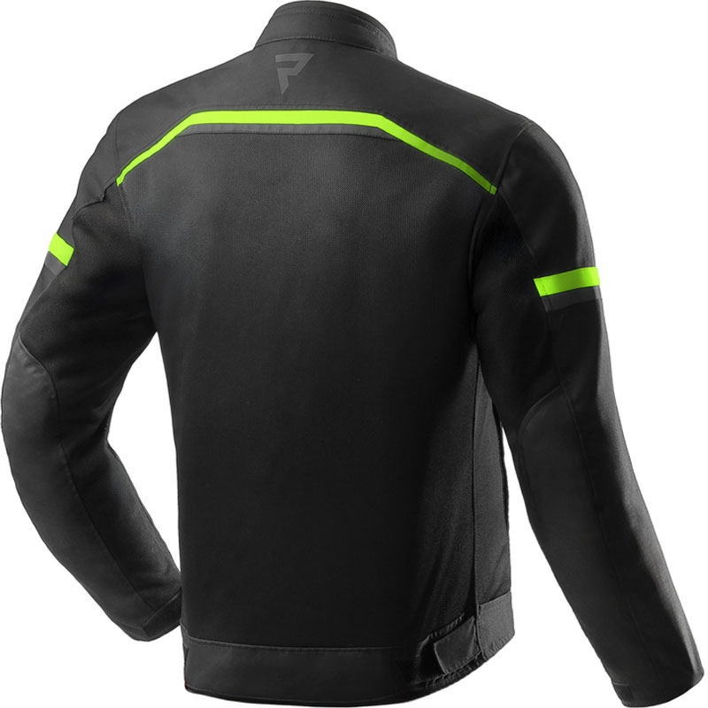 Geacă moto Rebelhorn Echo negru-galben fluo
