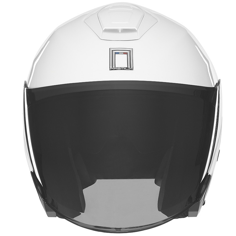 Casca de motociclete deschisa NOX PREMIUM SPY alba