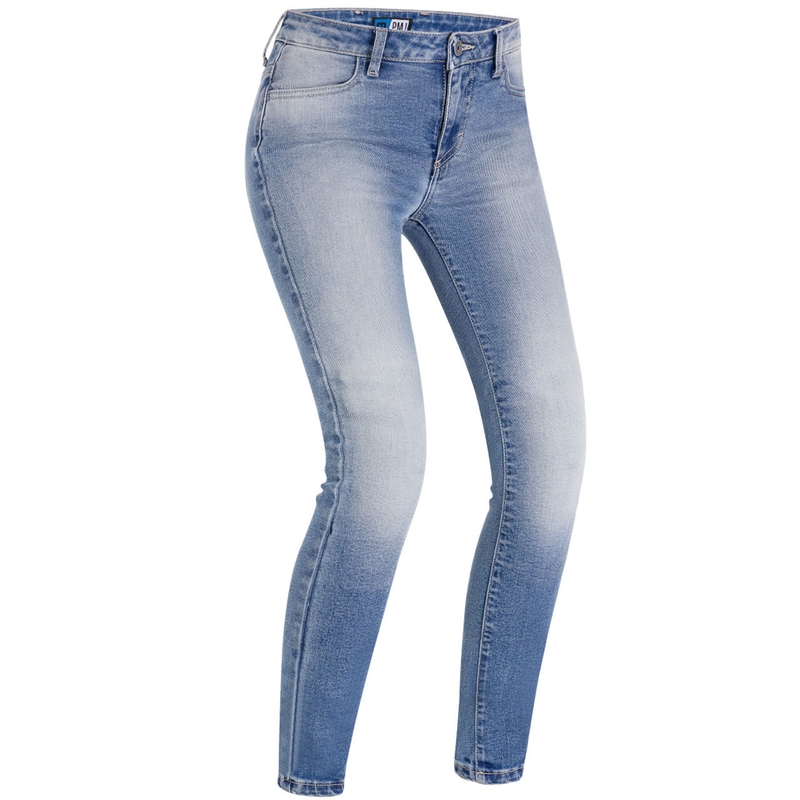 Blugi moto dama PMJ Ginevra albastru
