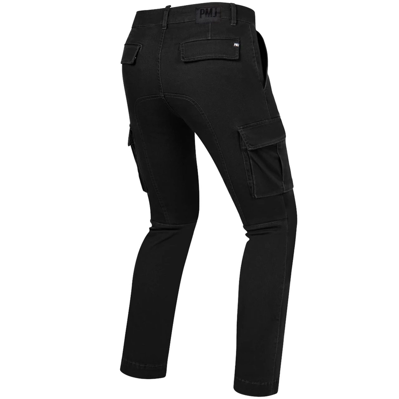 Blugi pentru motociclete PMJ Aviator Cargo negri lichidare