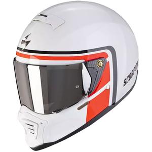 Cască de motocicletă Scorpion EXO-HX1 NOSTALGIA alb-roșu-negru