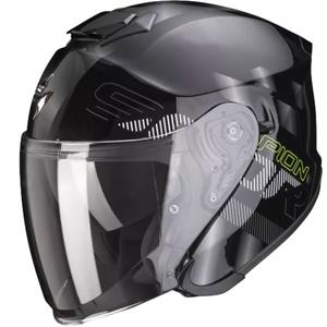 Cască deschisă Scorpion EXO-S1 Gravity negru-argintiu