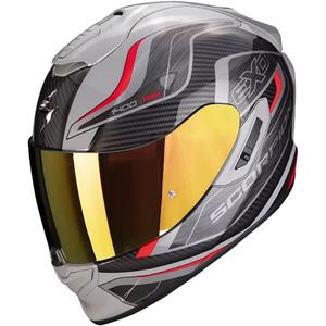 Cască integrală de motocicletă Scorpion EXO-1400 EVO Air Attune gri-negru-roșu