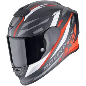 Casca moto integrala Scorpion EXO-R1 EVO CARBON AIR RUNNER negru-rosu mat