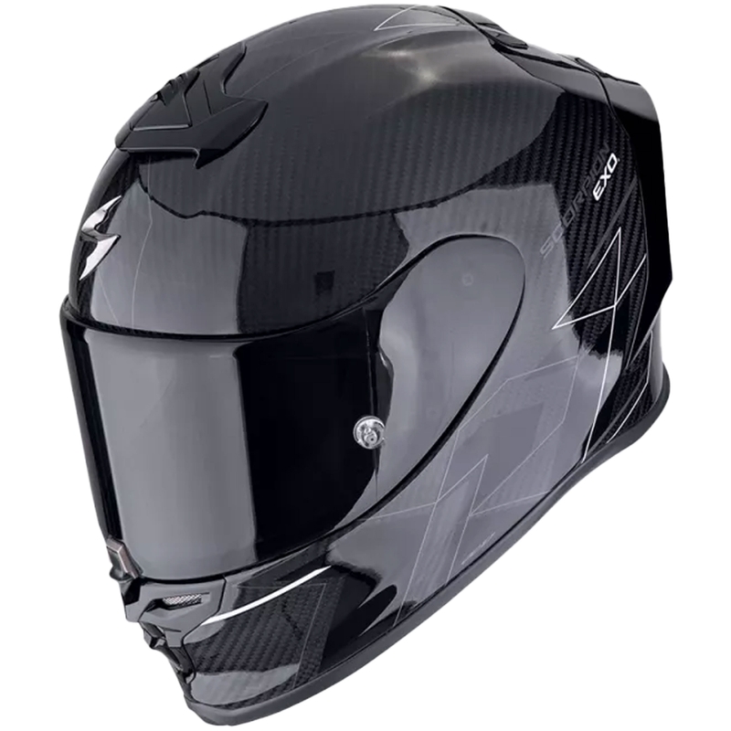 Casca moto integrala Scorpion EXO-R1 EVO CARBON AIR CYNERGY negru-alb