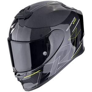Casca moto integrala Scorpion EXO-R1 EVO CARBON AIR CYNERGY negru-galben fluo