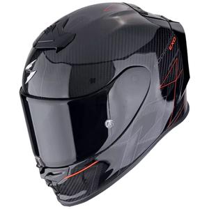 Casca moto integrala Scorpion EXO-R1 EVO CARBON AIR CYNERGY negru-rosu