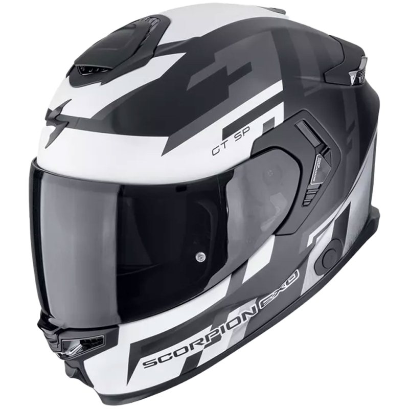 Casca moto integrala Scorpion EXO-GT SP AIR TORNADO negru-argintiu mat