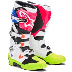 Ghete de motocross multicolore Hay Alpinestars TECH 7 editie limitata