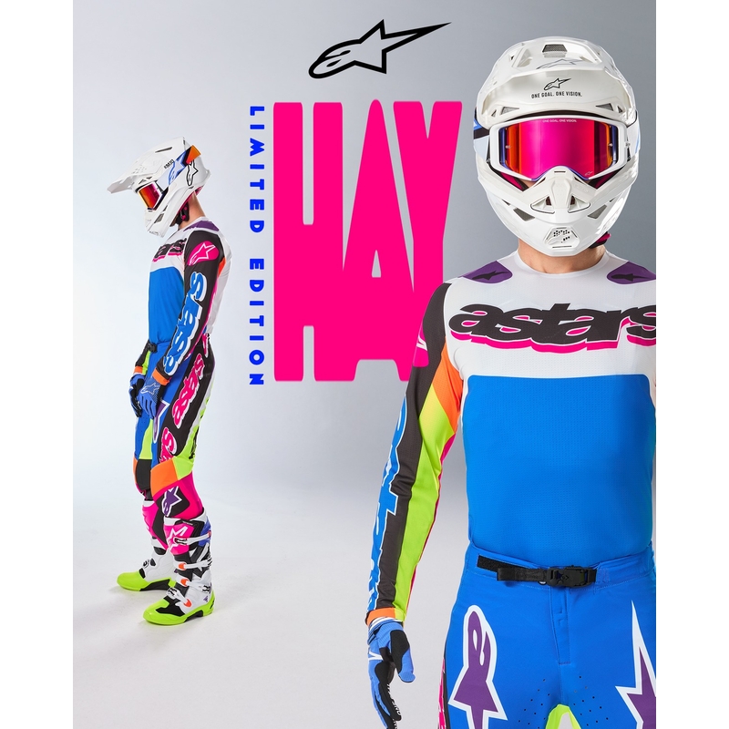 Tricou motocross Alpinestars Supertech SX editie limitata HAY multicolor