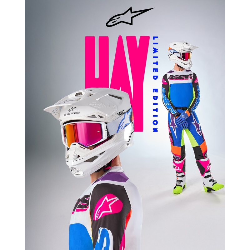 Tricou motocross Alpinestars Supertech SX editie limitata HAY multicolor