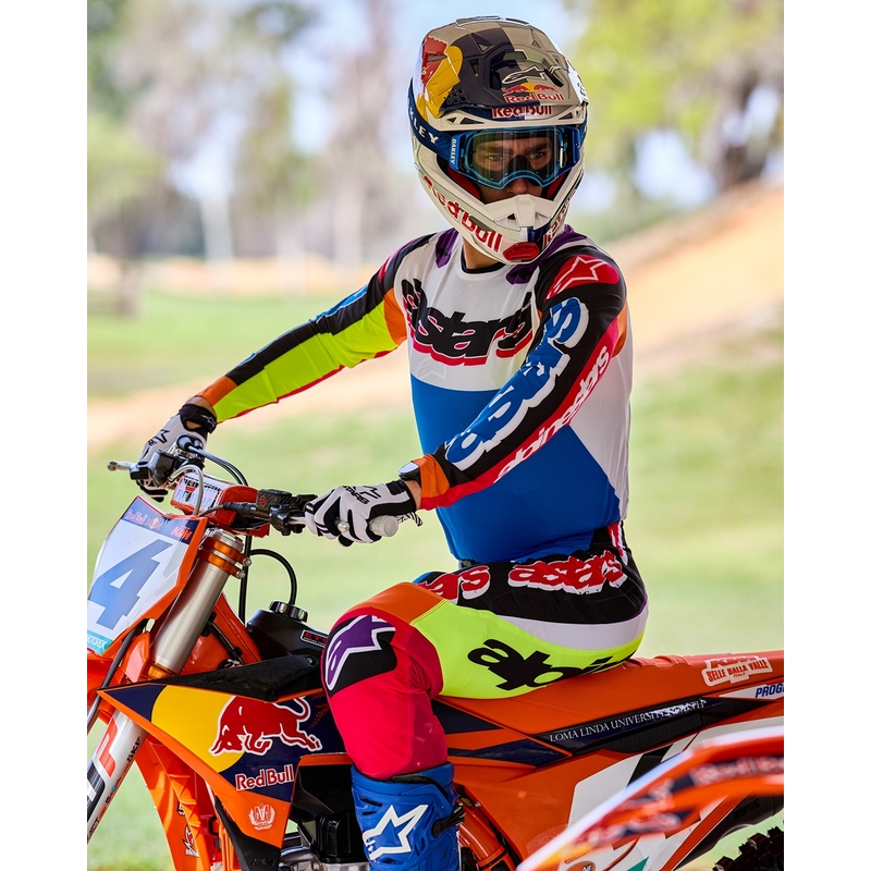 Tricou motocross Alpinestars Supertech SX editie limitata HAY multicolor