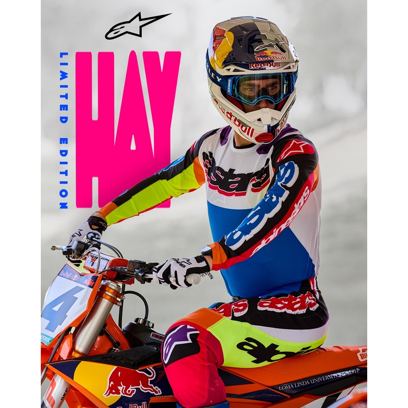 Tricou motocross Alpinestars Supertech SX editie limitata HAY multicolor
