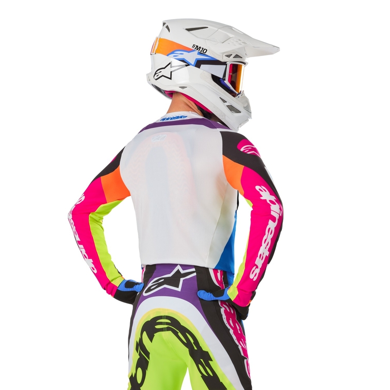 Tricou motocross Alpinestars Supertech SX editie limitata HAY multicolor