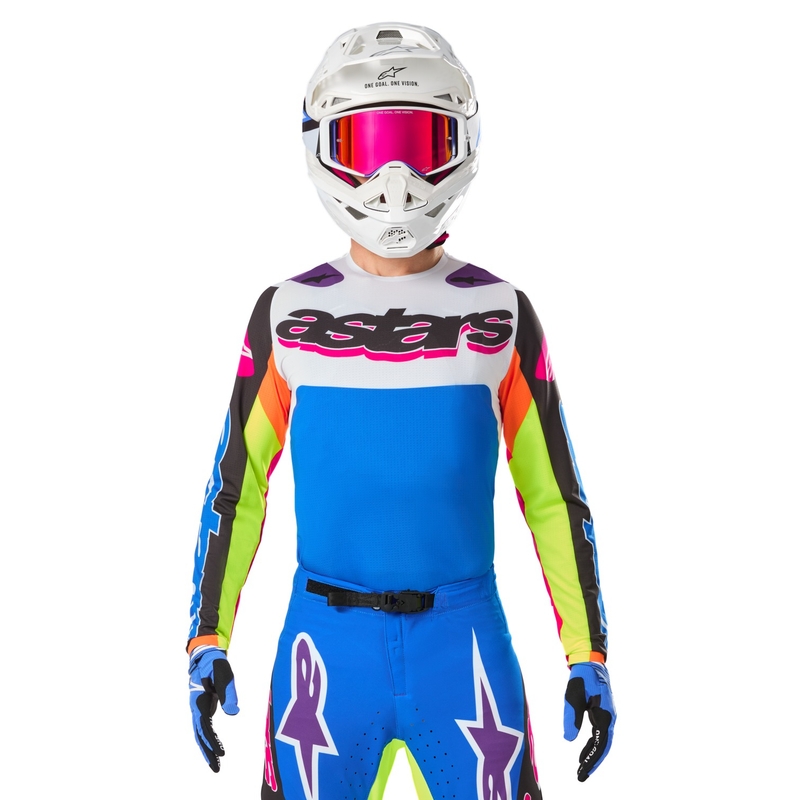 Tricou motocross Alpinestars Supertech SX editie limitata HAY multicolor