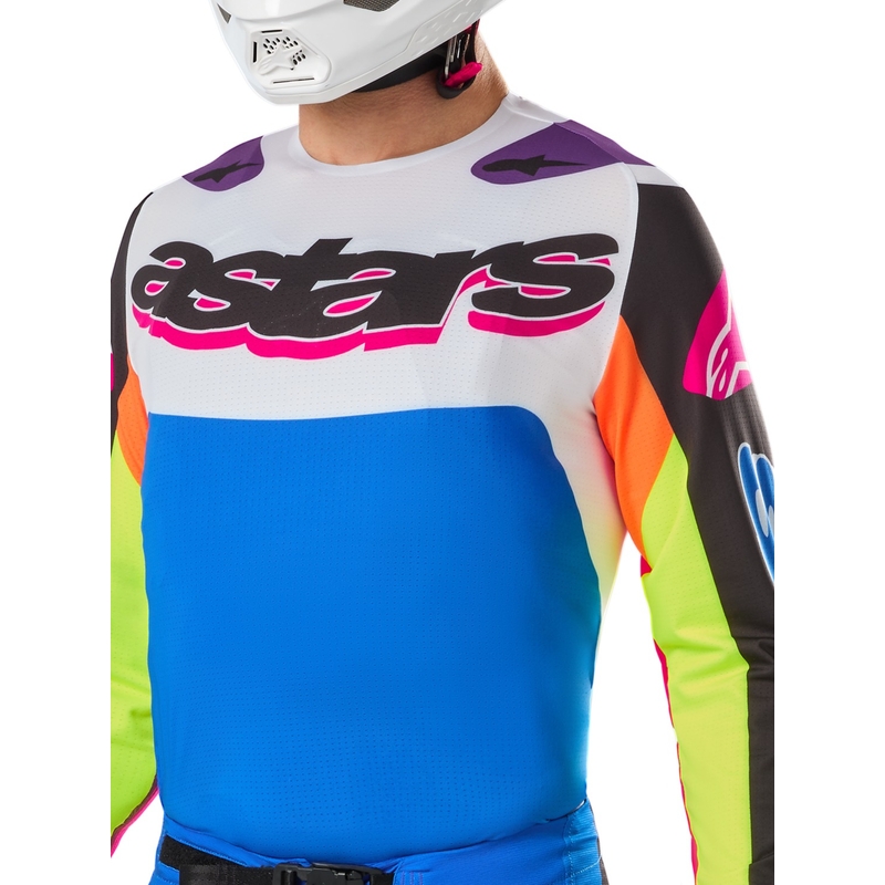 Tricou motocross Alpinestars Supertech SX editie limitata HAY multicolor