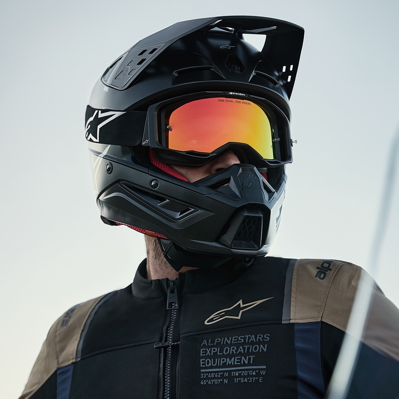 Geacă moto Alpinestars ST-2 Air albastru închis-kaki închis-negru