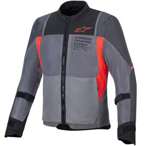 Jachetă moto Alpinestars ST-2 Air gri-gri închis-roșu