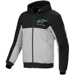 Hanorac moto Alpinestars Chrome V2 Sport gri-negru-albastru