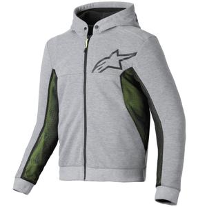 Hanorac moto Alpinestars Chrome Air Sport gri-negru-kaki închis