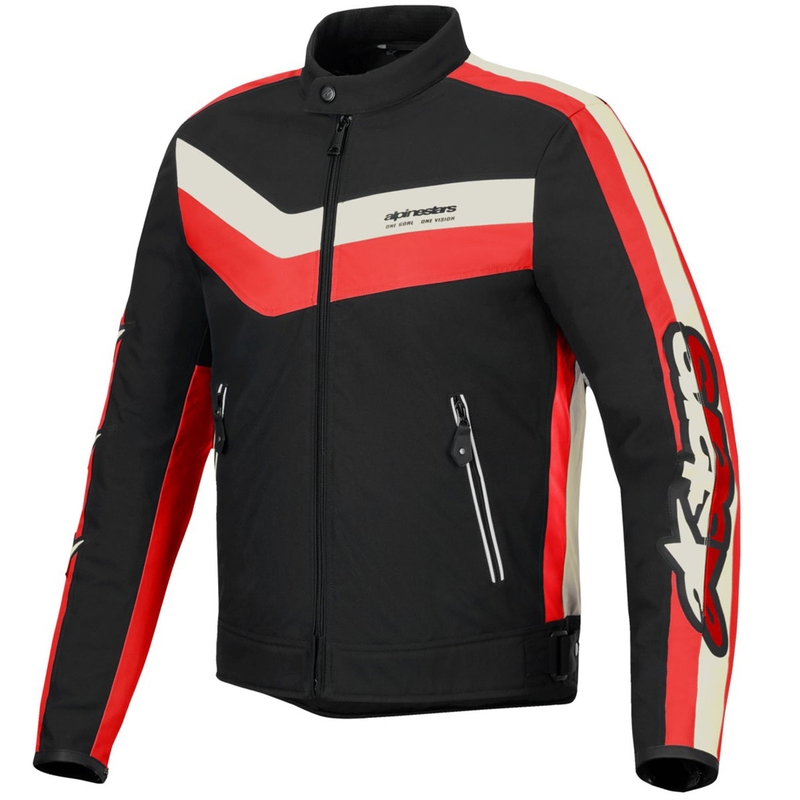 Jachetă de motocicletă Alpinestars T-Dyno rezistentă la apă Negru-Roșu-Bej
